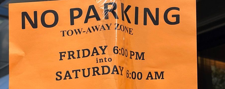 No Parking Due to Roadway Milling 4/21 - 4/22