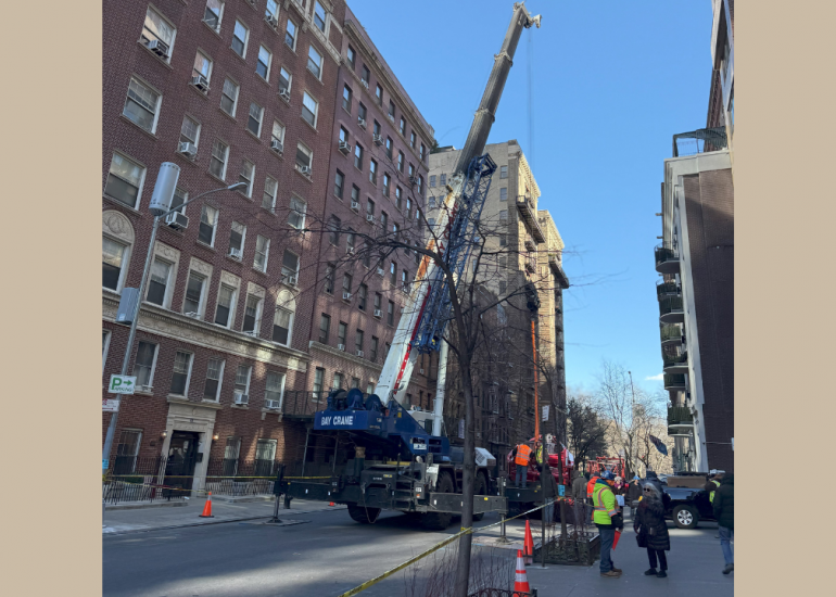 Crane Operations on W 64th Street