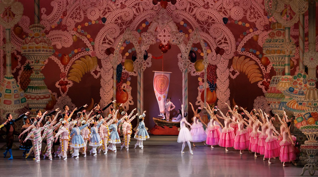 Photo of ballerinas performing The Nutcracker